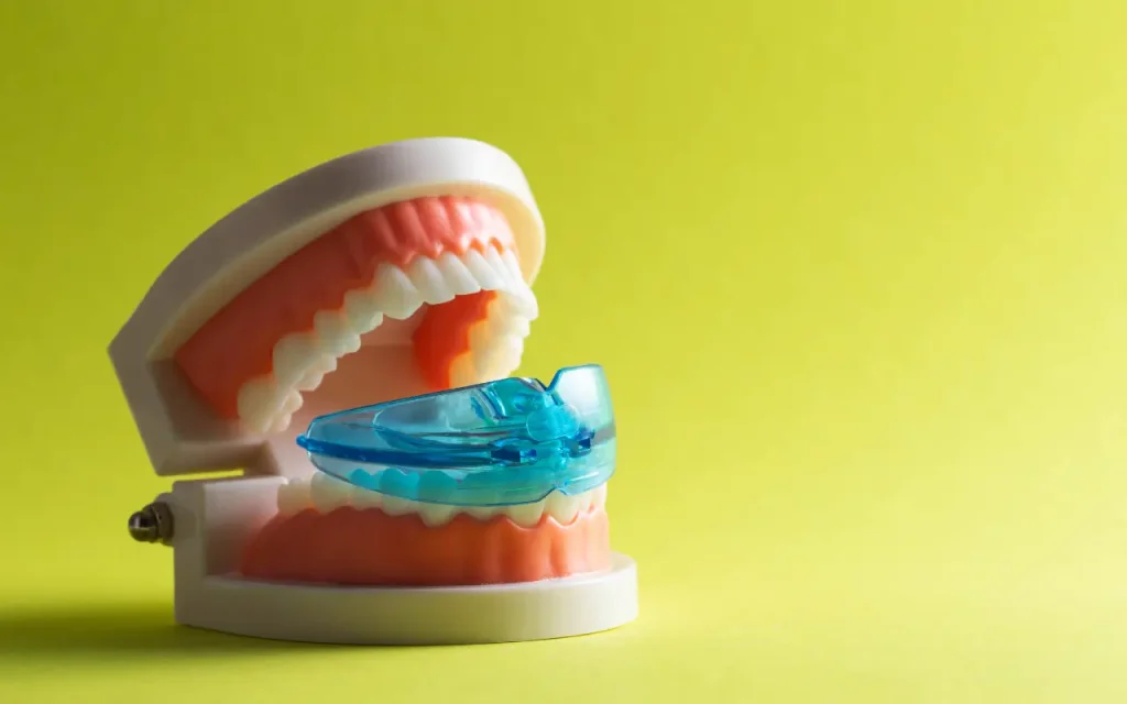 ใส่เฝือกสบฟันเพื่อป้องกันการนอนกัดฟัน